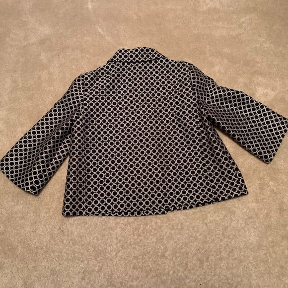 Notations Petite Black and White Cropped Blazer Size PS - Picture 2 of 9